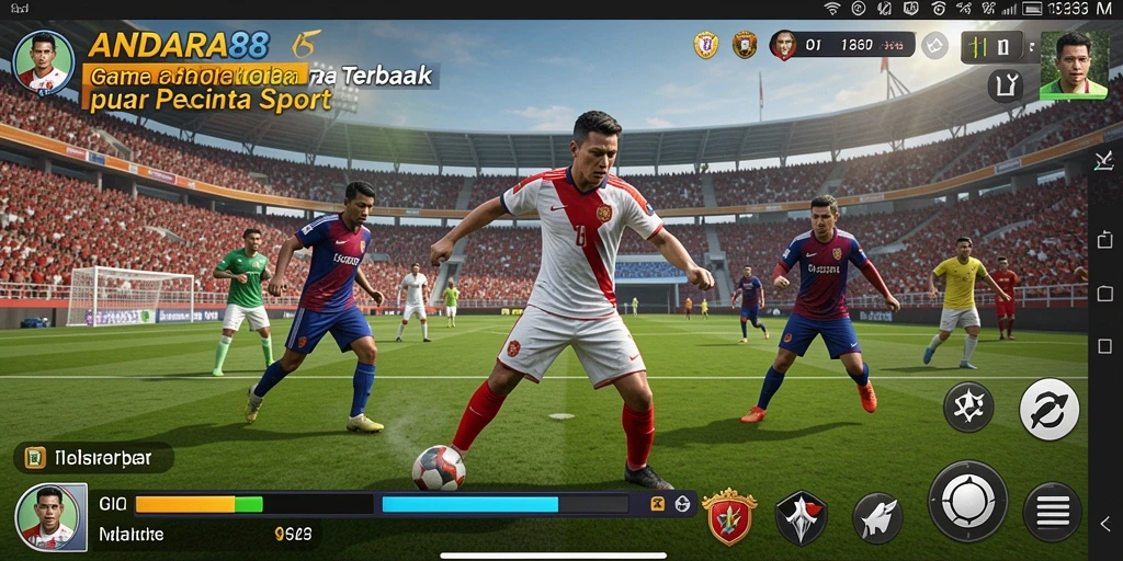 Tangkapan layar ANDARA88 menunjukkan serunya gameplay olahraga yang mendebarkan.