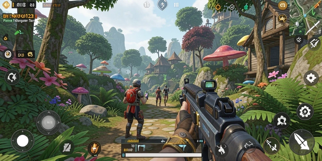 Tampilan gameplay seru dalam BENTO123 dengan aksi TPS mendebarkan.