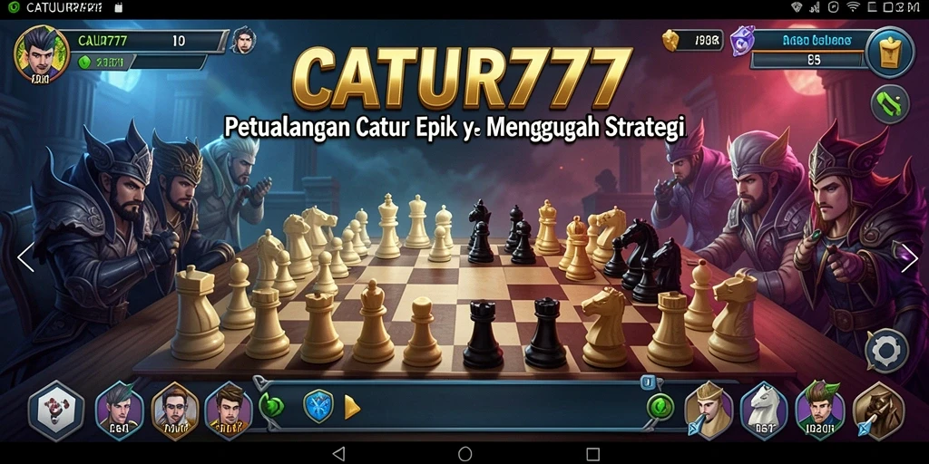 Gameplay seru dalam dunia catur yang menantang.