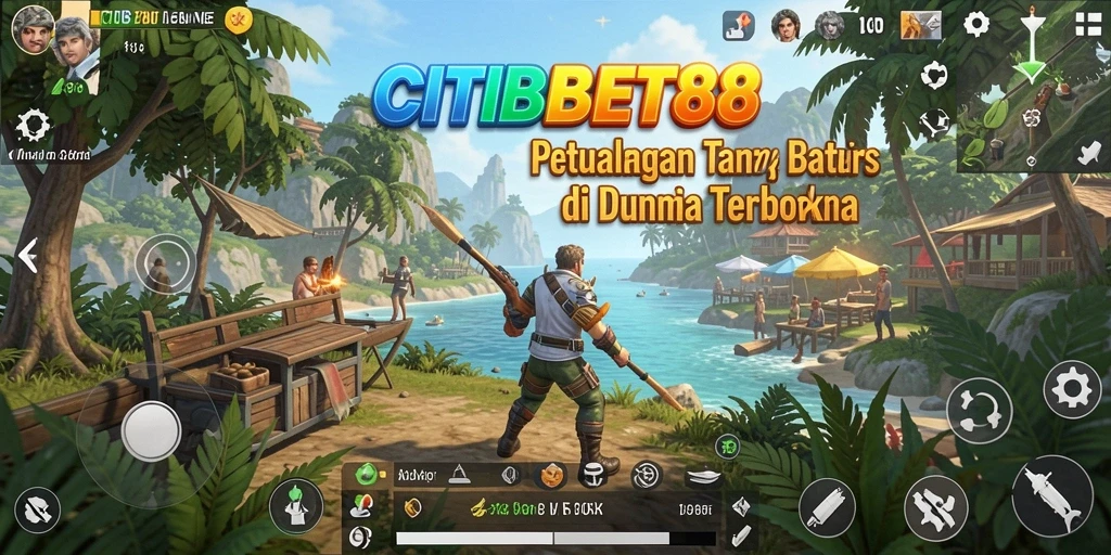 Screenshot CITIBET88 menunjukkan dunia terbuka yang luas dan mendetail.