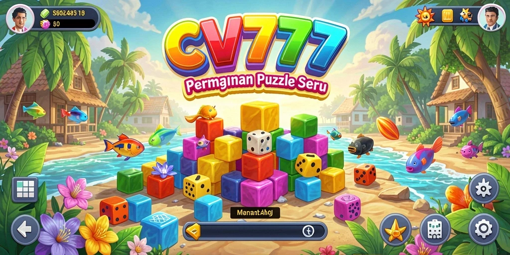 Screenshot gameplay CV777 yang menunjukkan tantangan puzzle menarik.