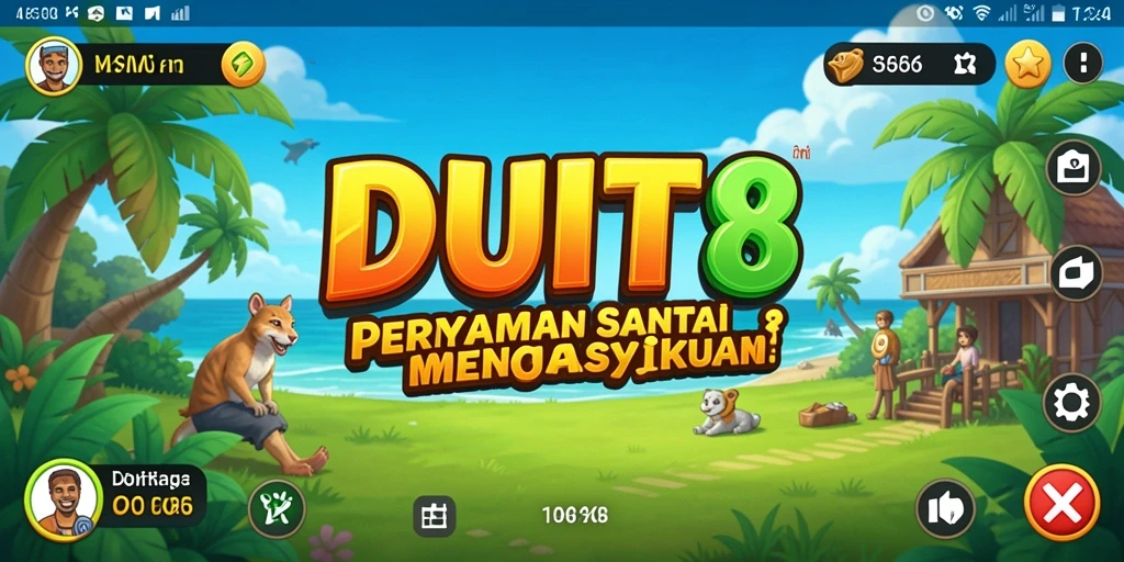 Screenshot gameplay DUIT8 yang menggambarkan keasyikan bermain.