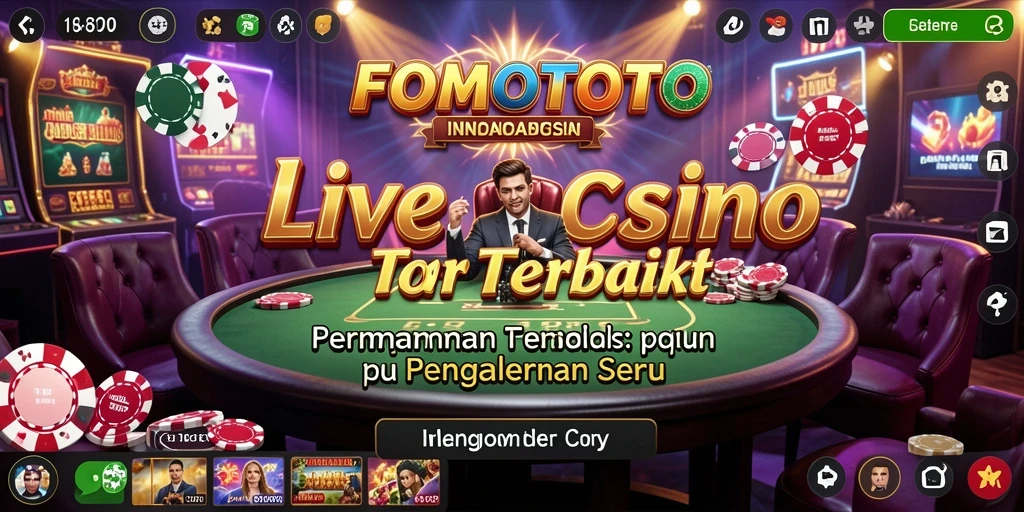 Gameplay seru FOMOTOTO dalam pengalaman Live Casino