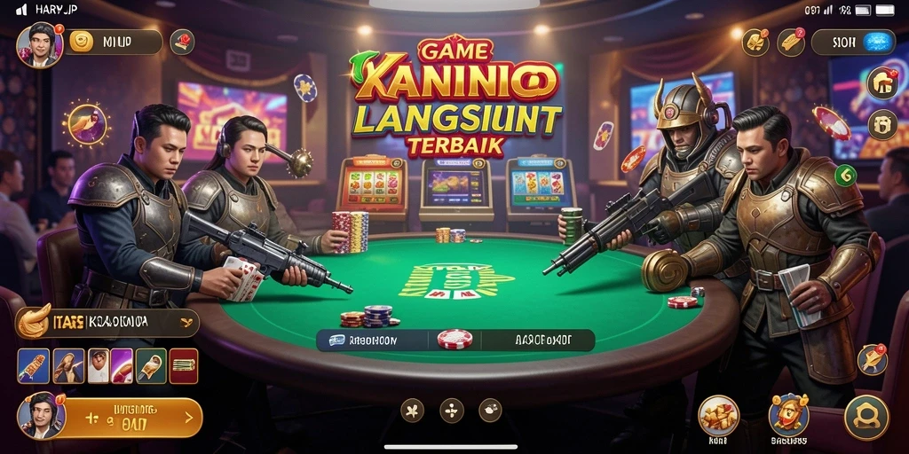Screenshot utama gameplay Live Casino HARAPJP yang menampilkan dealer langsung.