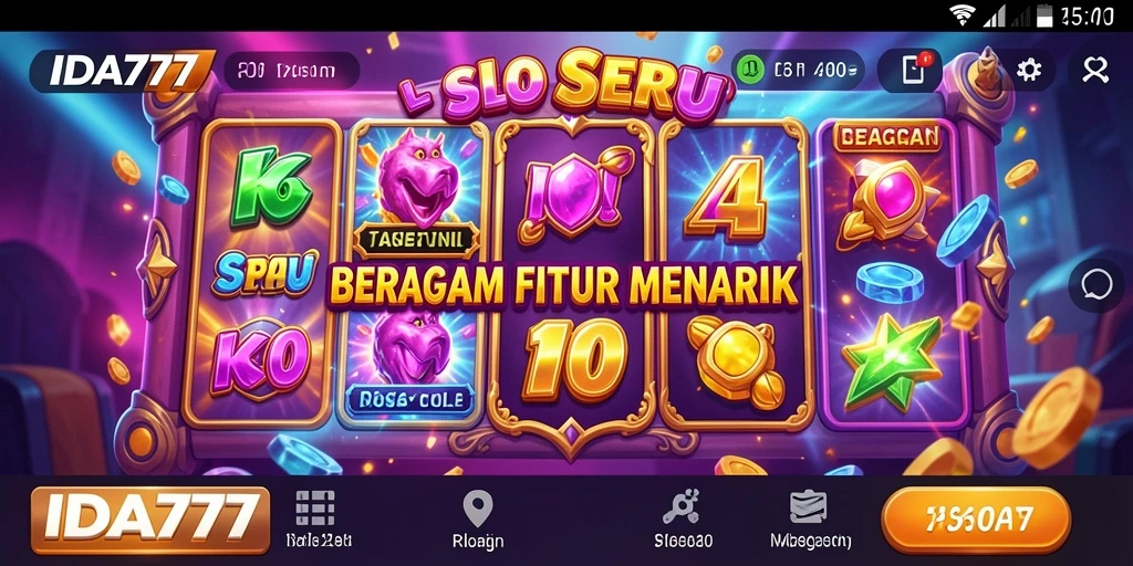 Tampilan gameplay Slot IDA777 yang menarik dan menegangkan.