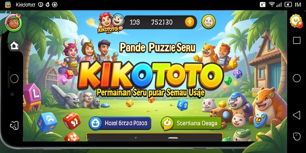 Tampilan gameplay seru KIKOTOTO dengan berbagai puzzle menantang.