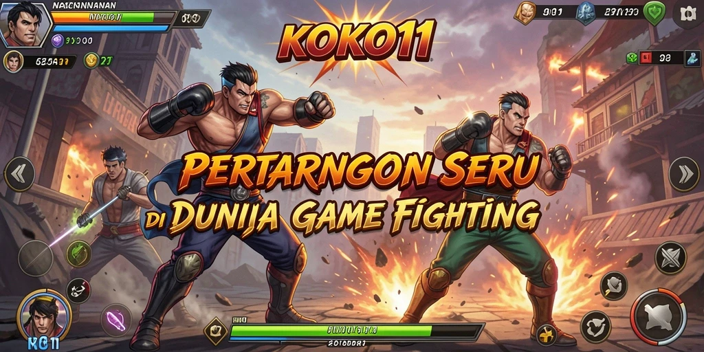 Tampilan gameplay KOKO11 yang intens dan mendebarkan.
