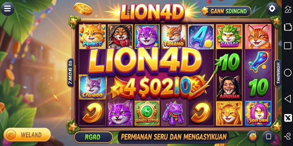 Tampilan gameplay LION4D yang memukau dan penuh warna.