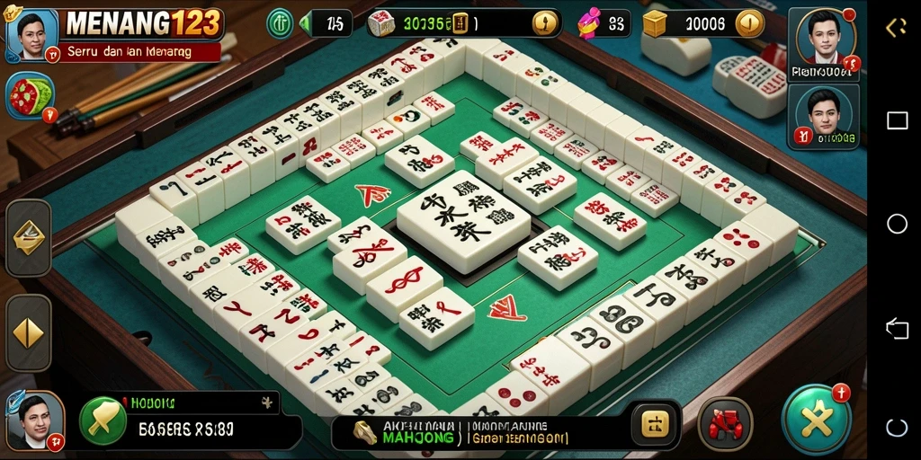 Gameplay Mahjong yang mengasyikkan dan menantang.