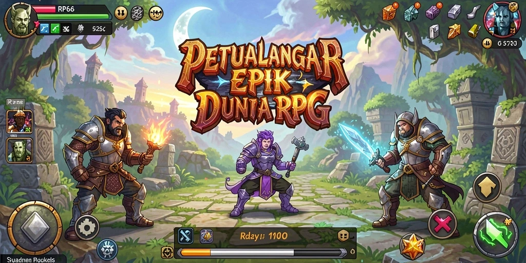 Tampilan menarik dari gameplay RPG di RP66.