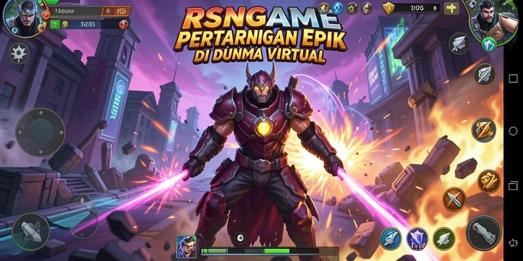 Tampilan epic dari pertarungan di RSNGAME yang mengesankan.