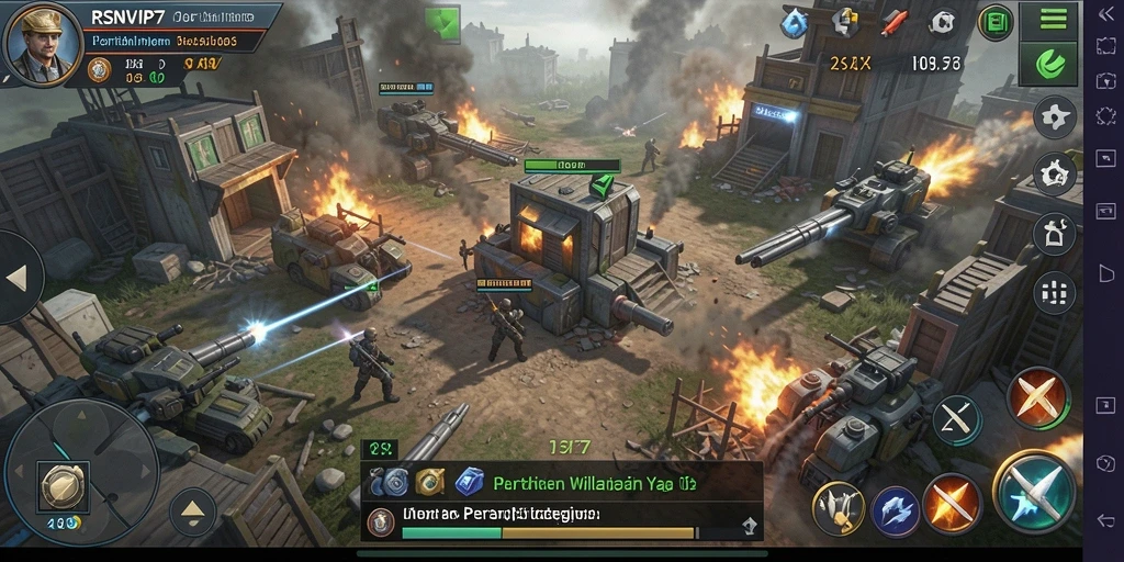 Gameplay strategis seru dalam Tower Defense yang menantang.