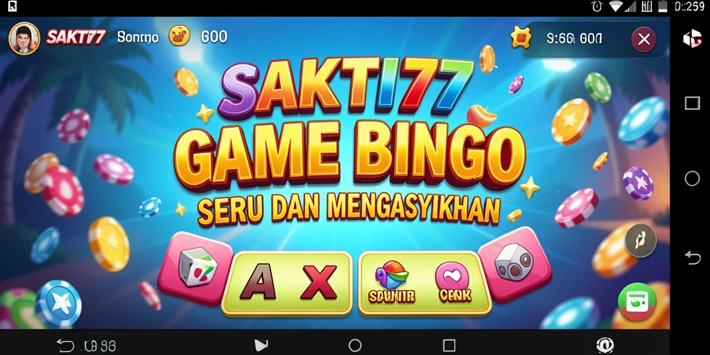 Tampilan permainan Bingo yang memukau dan interaktif.