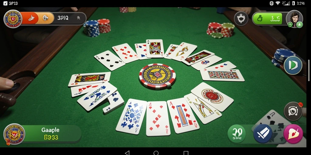 Screenshot gameplay SIP33 menampilkan momen seru saat bermain Gaple.