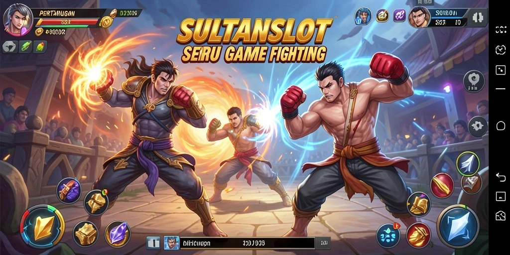 Gameplay SULTANSLOT yang mendebarkan di arena pertarungan.