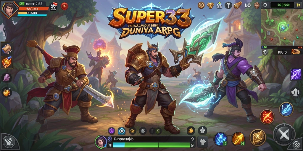 Tampilan gameplay ARPG yang menegangkan dalam <strong>SUPER33</strong>.