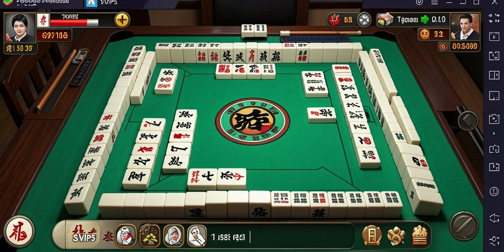 Tampilan menarik dari gameplay Mahjong di SVIP5.